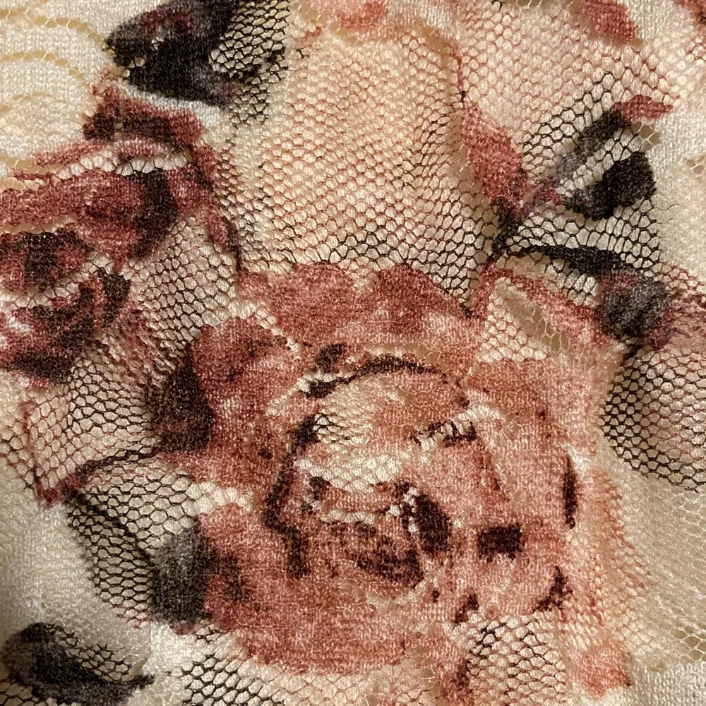 NEW NWT Rue21 Floral Lace Dress - Cream and Pink Junior’s Large - Picture 12 of 12